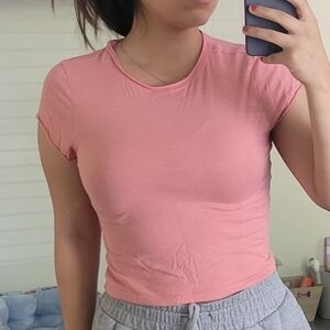 Wild Fable Soft Pink Crop Top